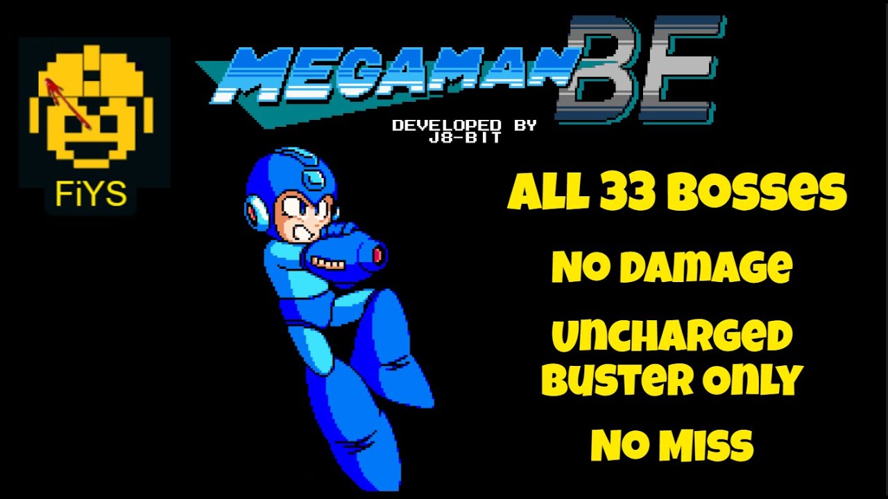 Mega Man Boss Exchange: All Bosses, No Damage, Uncharged Buster Only, No Miss [as Mega Man]