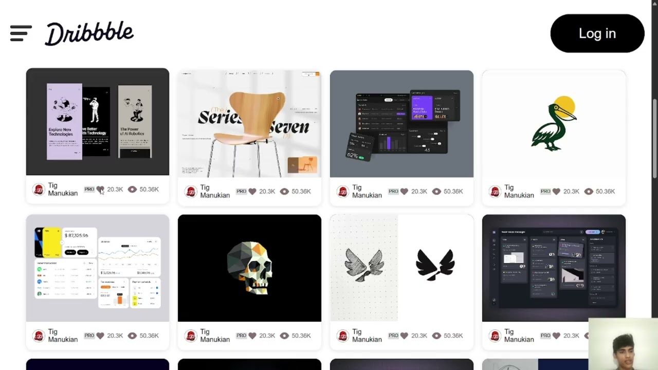 Dribbble Website Clone | Responsive Web Design Project by Anand Suthar