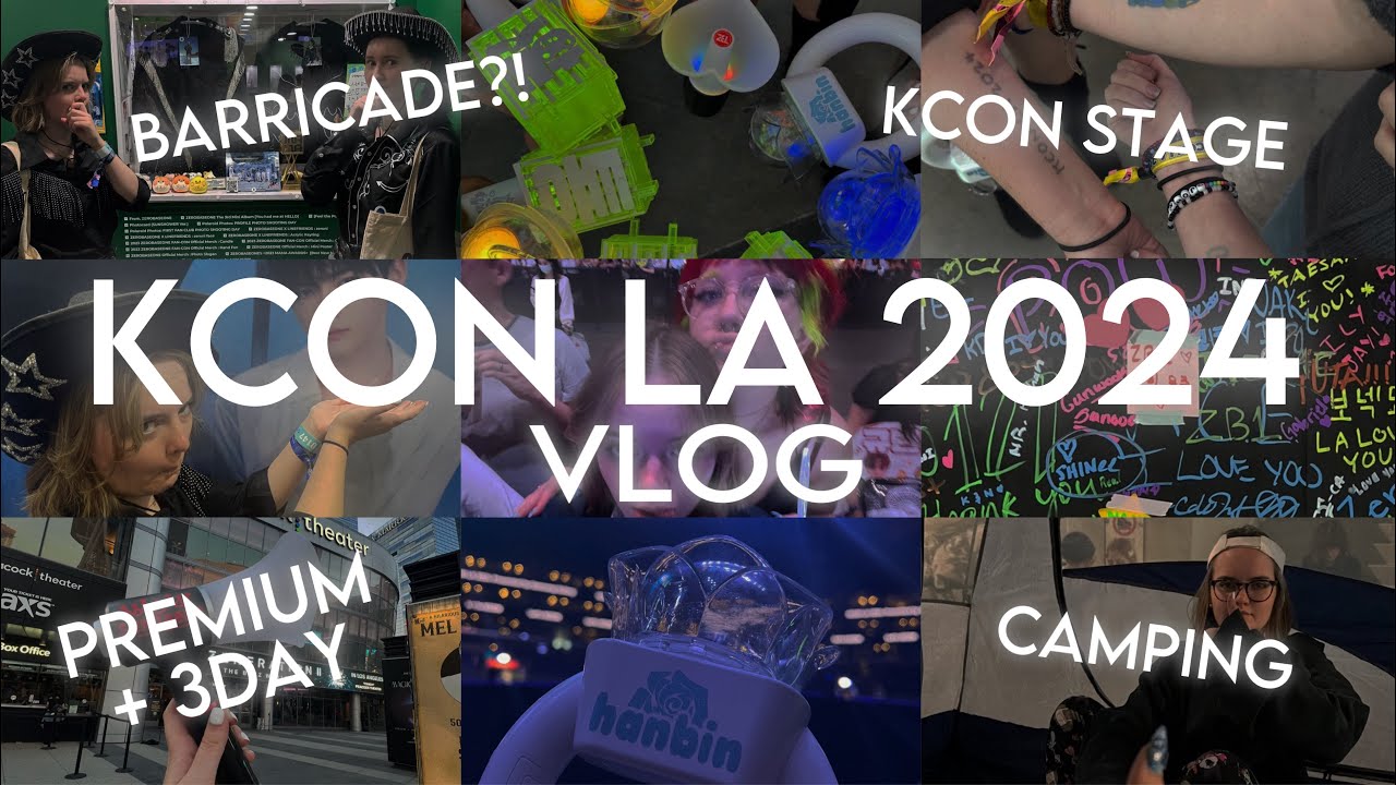 KCON LA 2024 VLOG | PREMIUM, CAMPING, BARRICADE, and MORE!