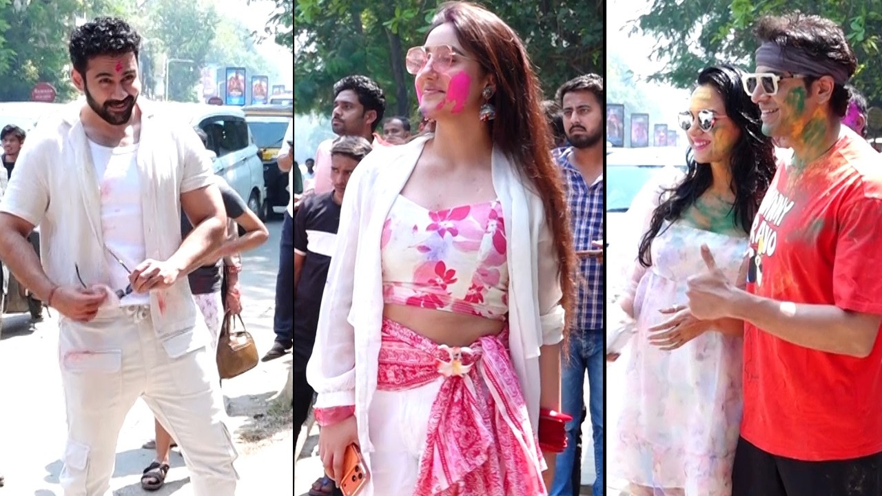 Abhishek Bajaj, Gaurav Khanna, Akansha Chamola, Ashnoor Kaur Attend Vinit Jain Holi Party
