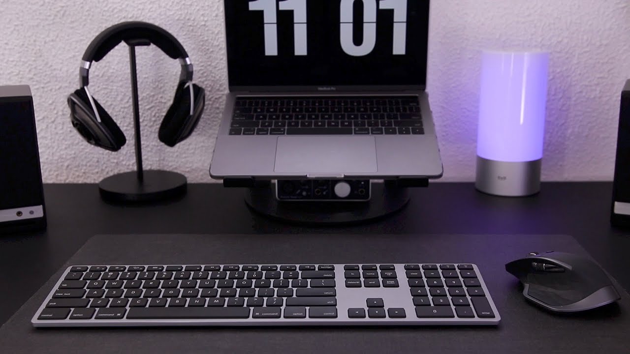 Space Grey Matias Aluminum Keyboard - Backlit + 1yr Battery