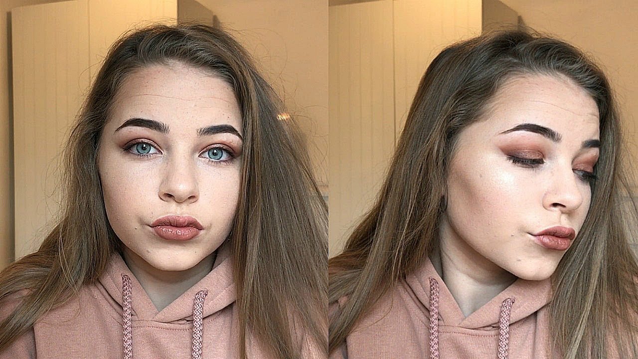 GOLDEN EYE & BROWN LIP MAKEUP LOOK
