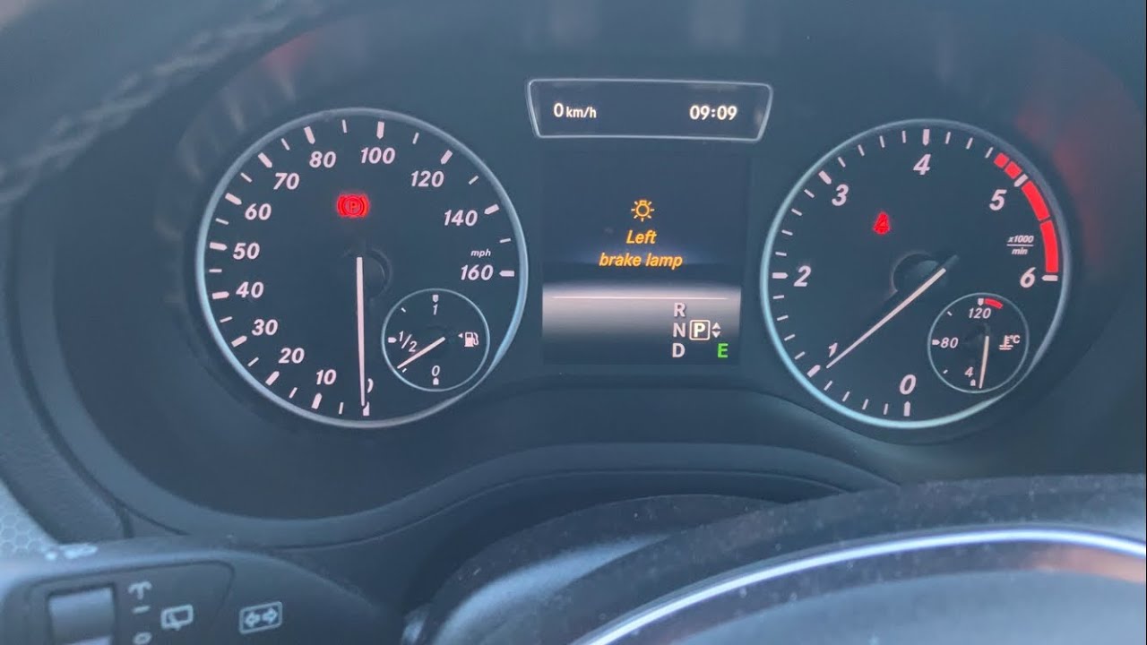 Mercedes b class brake light bulb change