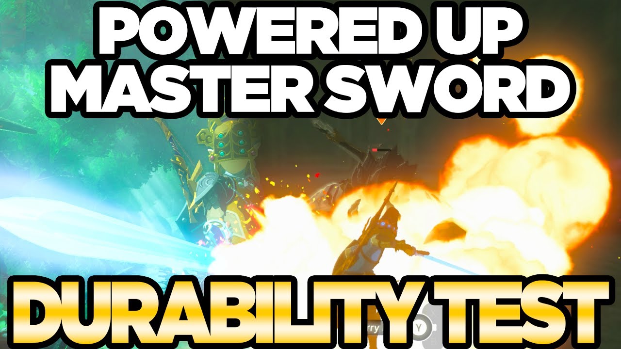 POWERED UP Master Sword Durability Test in Zelda Breath of the Wild | Austin John Plays
