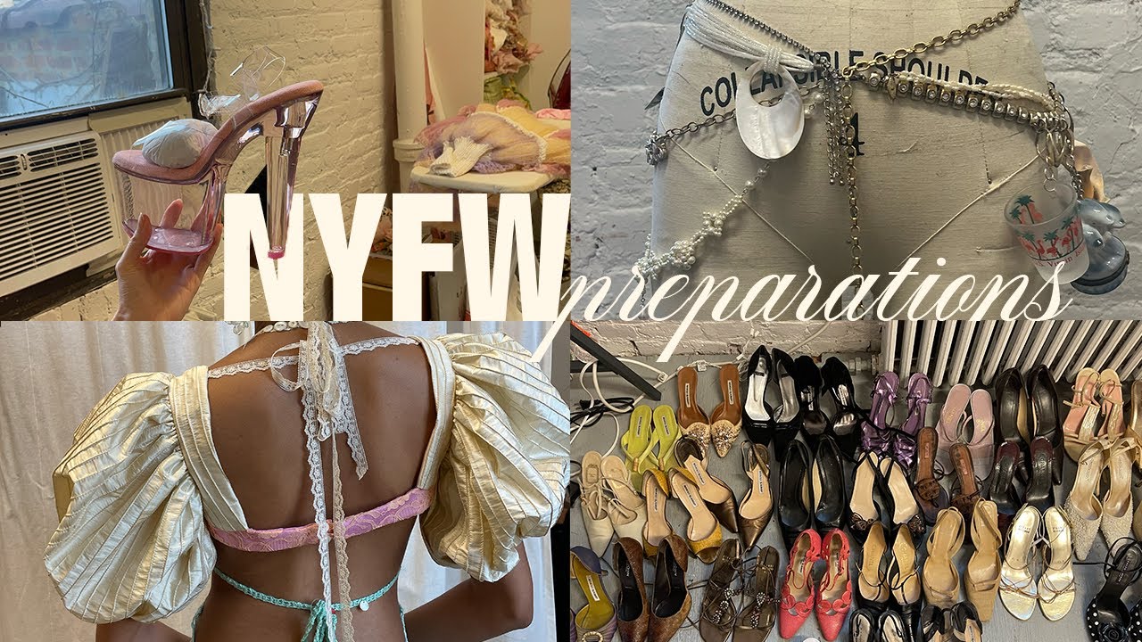 NYFW prep!!! | pulls & style-out for SS25 runway show + styling album cover and campaign!!