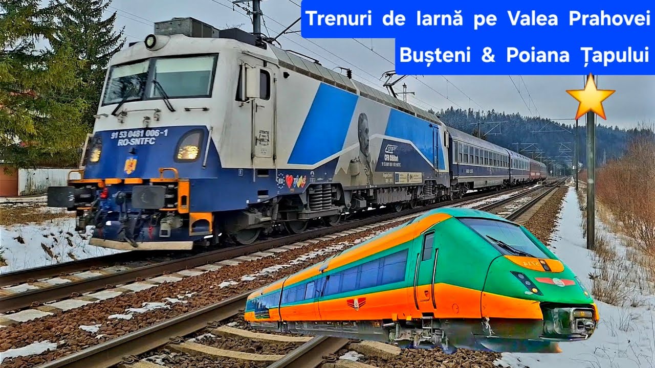 Trenuri de Iarnă pe Valea Prahovei / Bușteni & Poiana Țapului (Prima parte) 