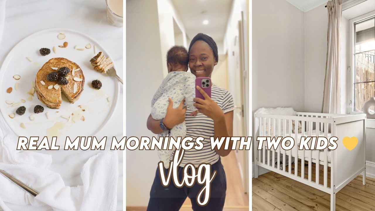 A *Realistic* Morning with a Toddler & Newborn | How I Survive Busy Mom Days| Getting It All Done!