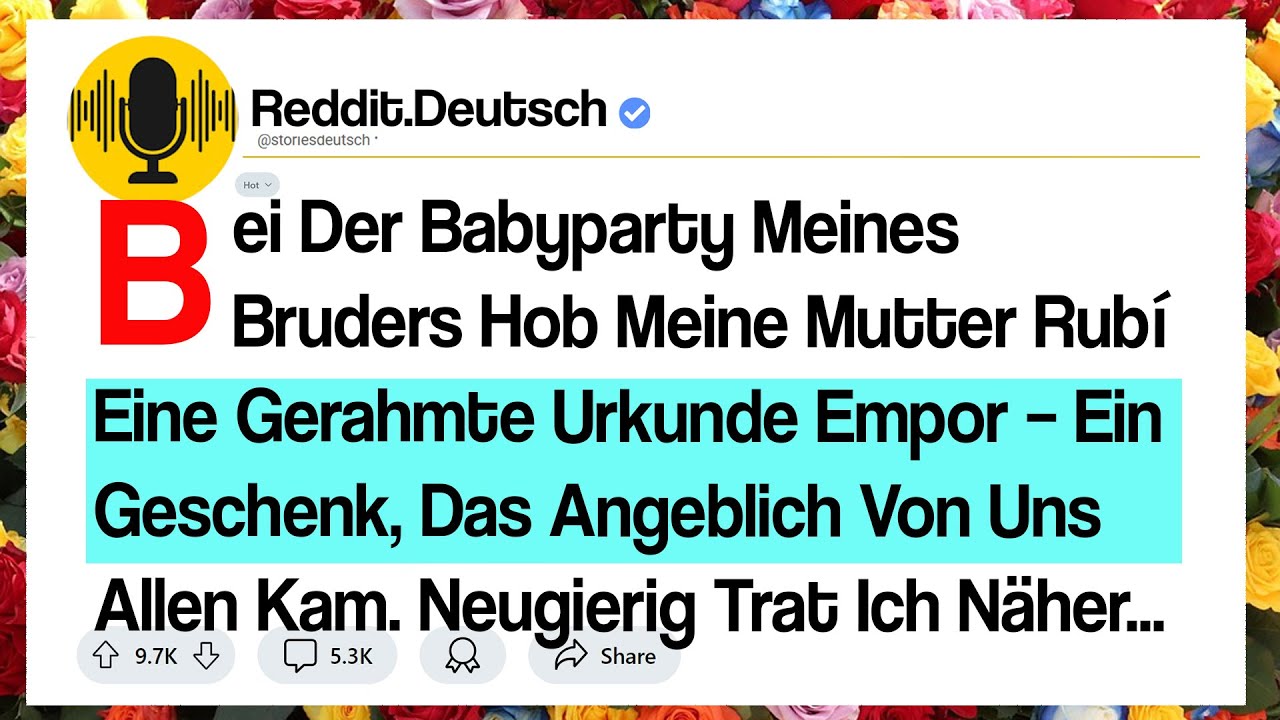 Bei Der Babyparty Meines Bruders Hob Meine Mutter Rubí Eine Gerahmte Urkunde Empor – Ein ...