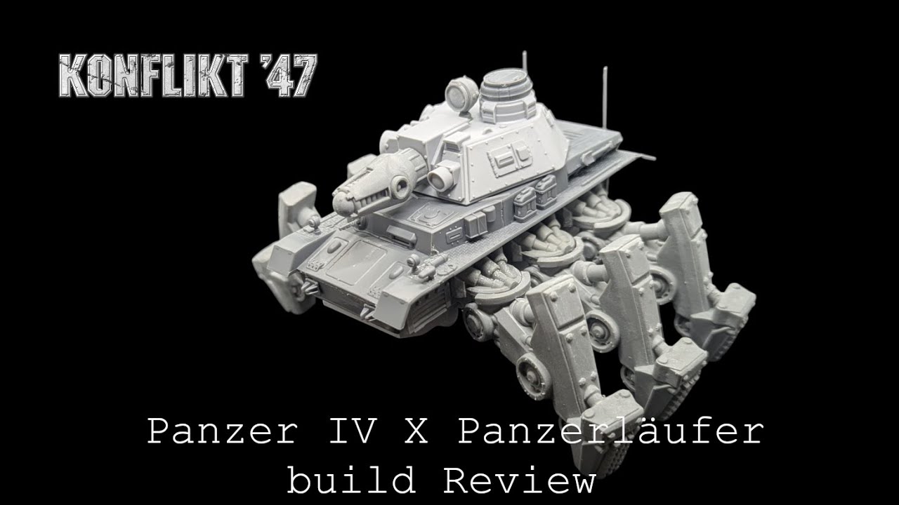 Konflikt 47 Panzer IV - X Panzerläufer build review