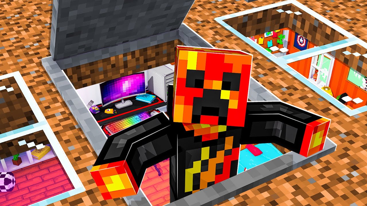 Я построил СЕКРЕТНУЮ игровую комнату на планете Noob1234! *скрыто*