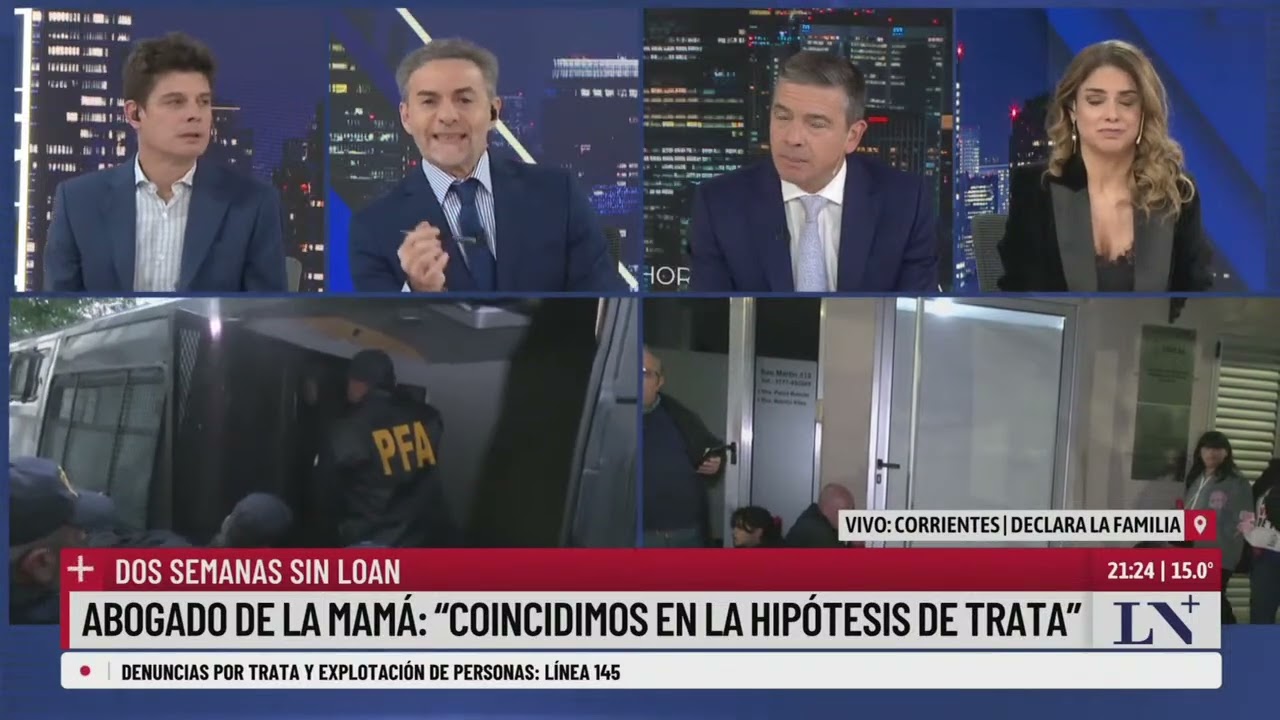 Caso Loan: después de tres horas, terminó de declarar la familia en la fiscalía