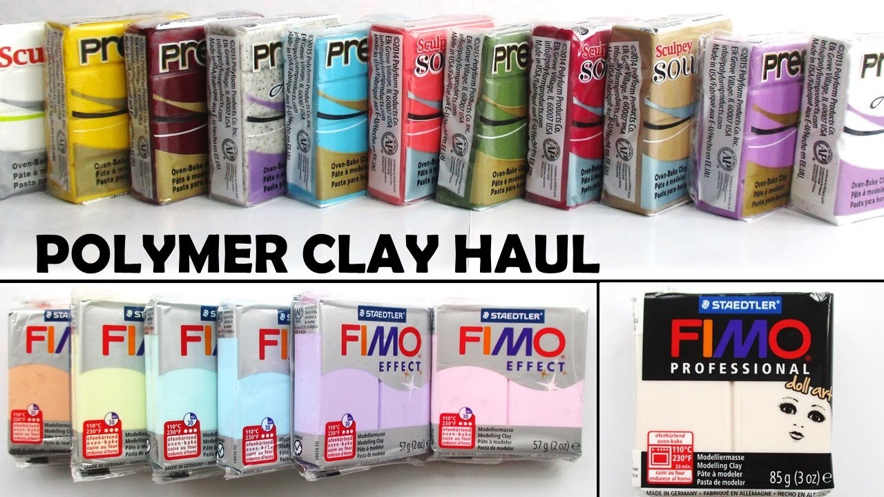 POLYMER CLAY HAUL & COLOUR COMPARISON || Maive Ferrando