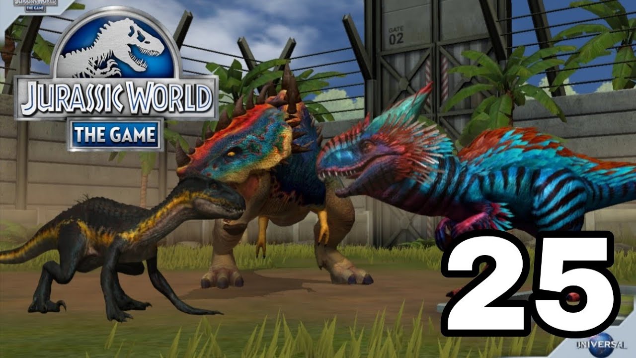 Jurassic world the game Yudon and Indoraptor Level Up Episode 25 Walkthrough 