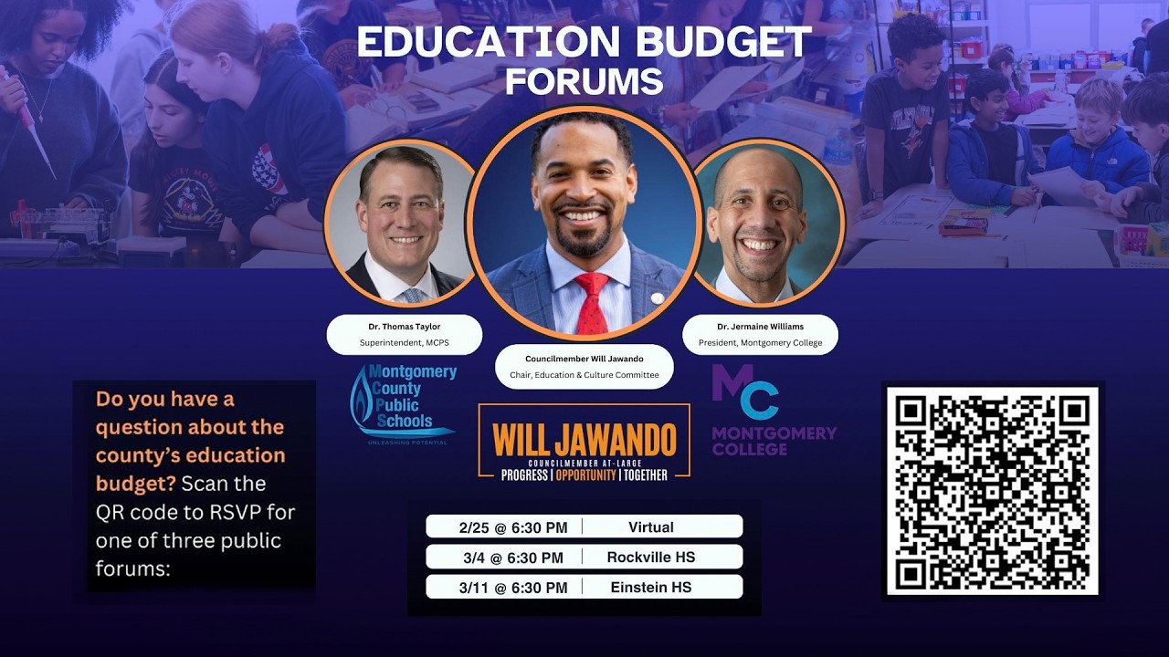 FY27 Education Budget Forum Hosted by Councilmember Will Jawando - 2/25/26