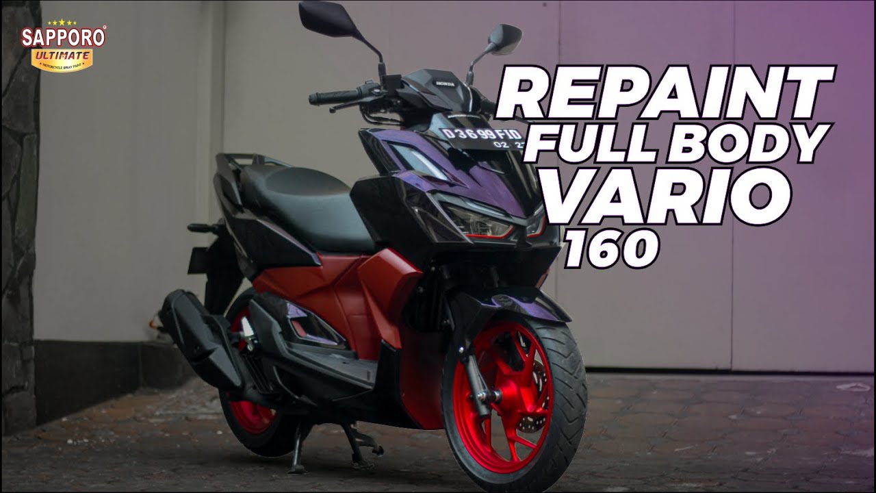 REFERENSI REPAINT SESUAI STNK (WARNA HITAM) VARIO 160 | SAPPORO ULTIMATE