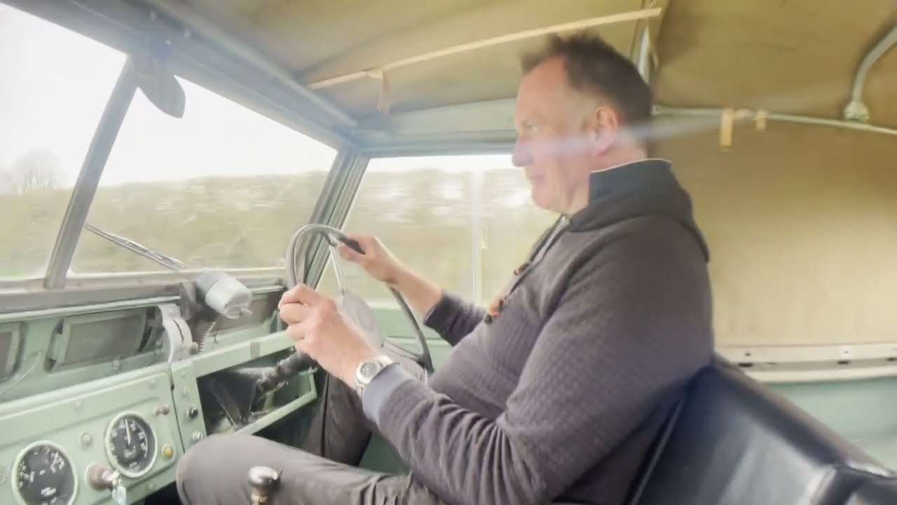 1963 land rover series IIa 88in petrol soft top for sale starting, idling, driving