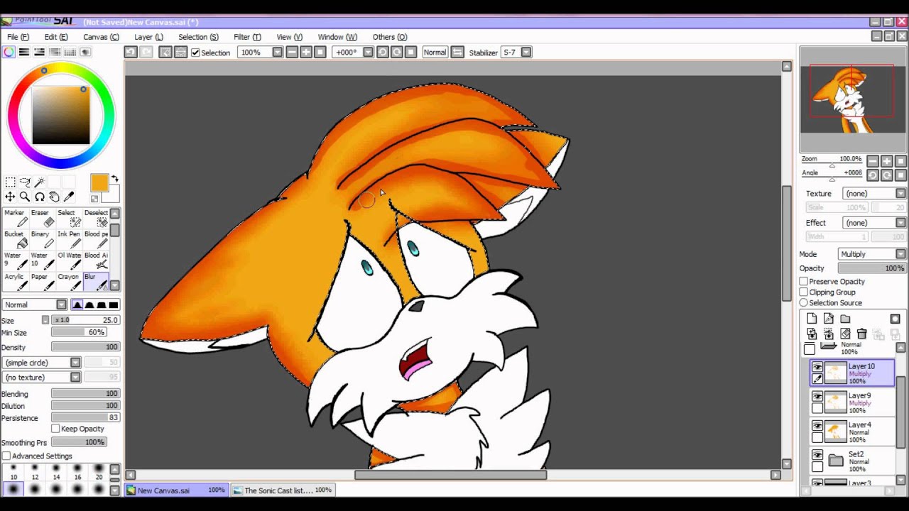 Game over Tails Speedpaint