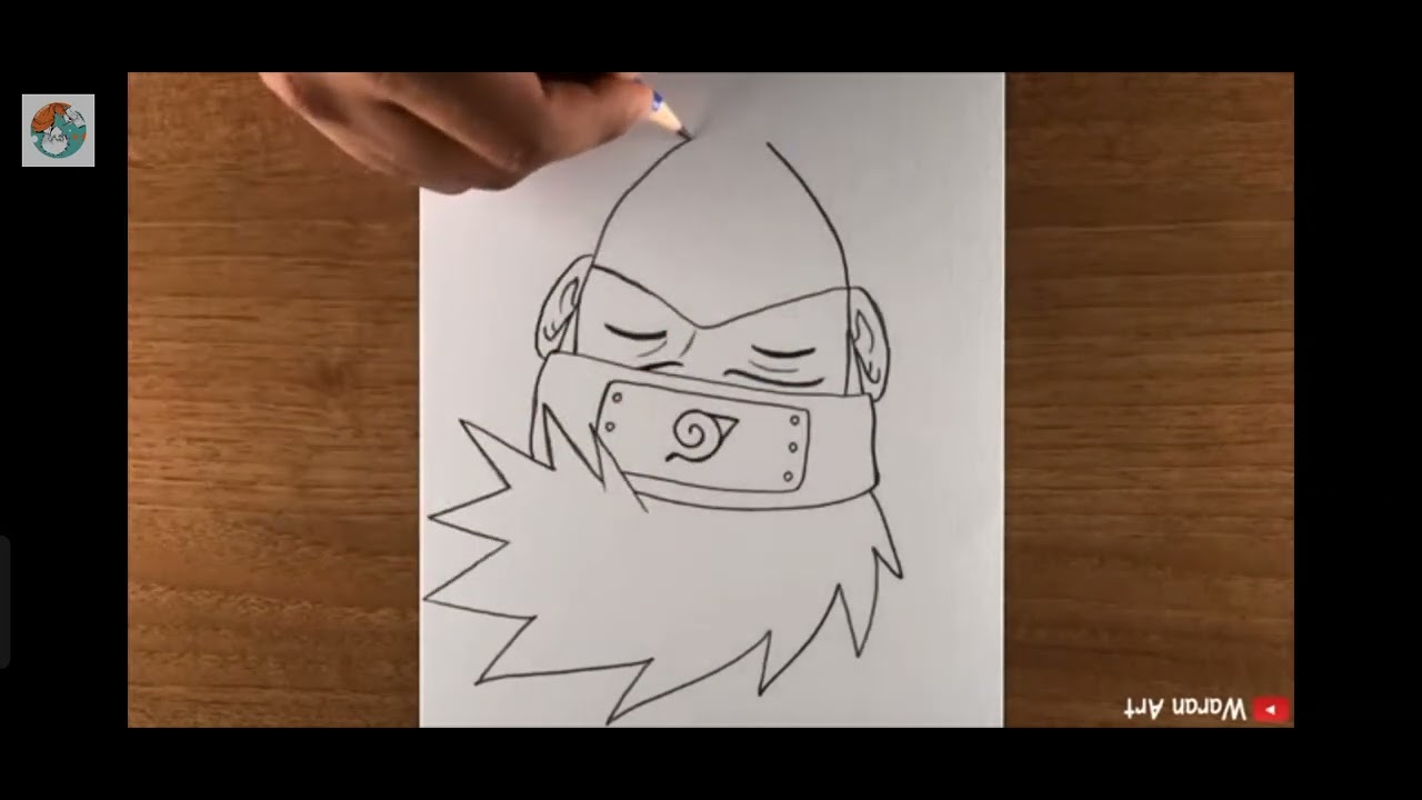 Easy Anime Drawing || How to Draw Kakashi Hatake || Naruto Drawing Tutorial for beginners