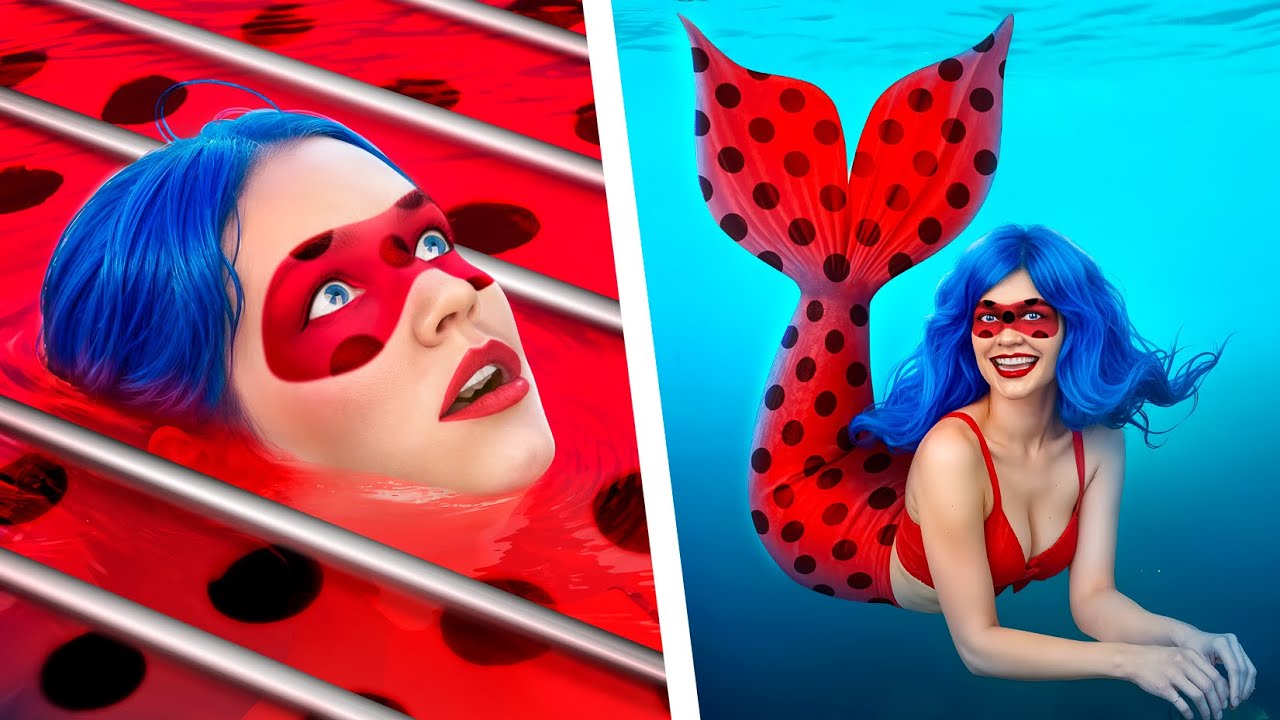 Perubahan Dari Ladybug Dan Vampir Menjadi Putri Duyung / Cara Menjadi Putri Duyung Di Penjara!