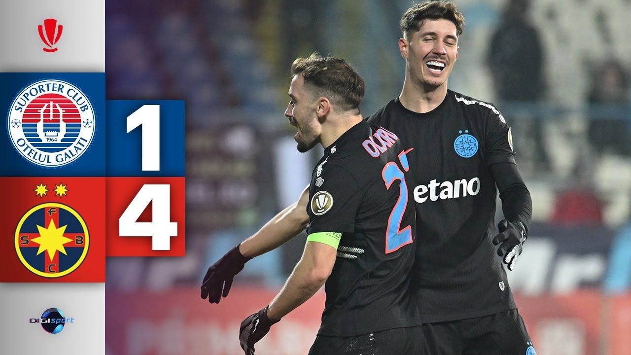 Oțelul - FCSB 1-4. Campioana s-a impus la scor și s-a apropiat la două puncte de play-off