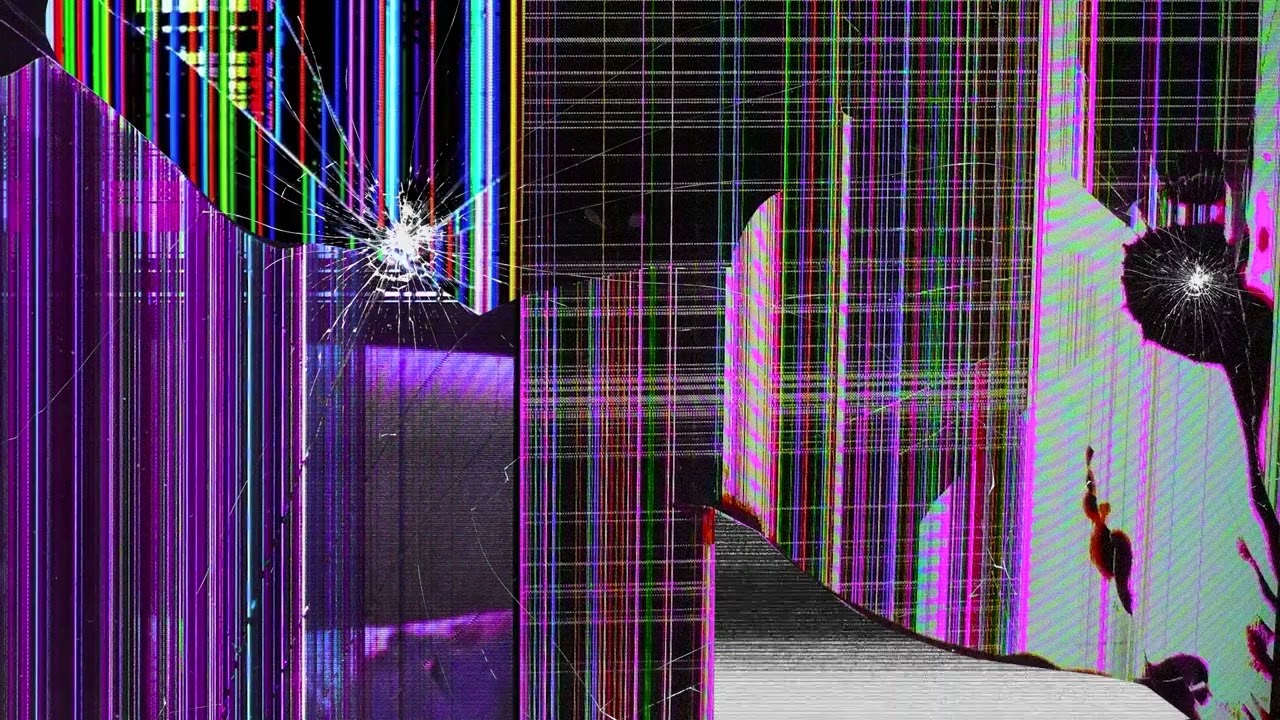 Fake Vertical Lines Broken Screen 2025 | TV Damage Prank | Real Glitch Screen Flicker Effect