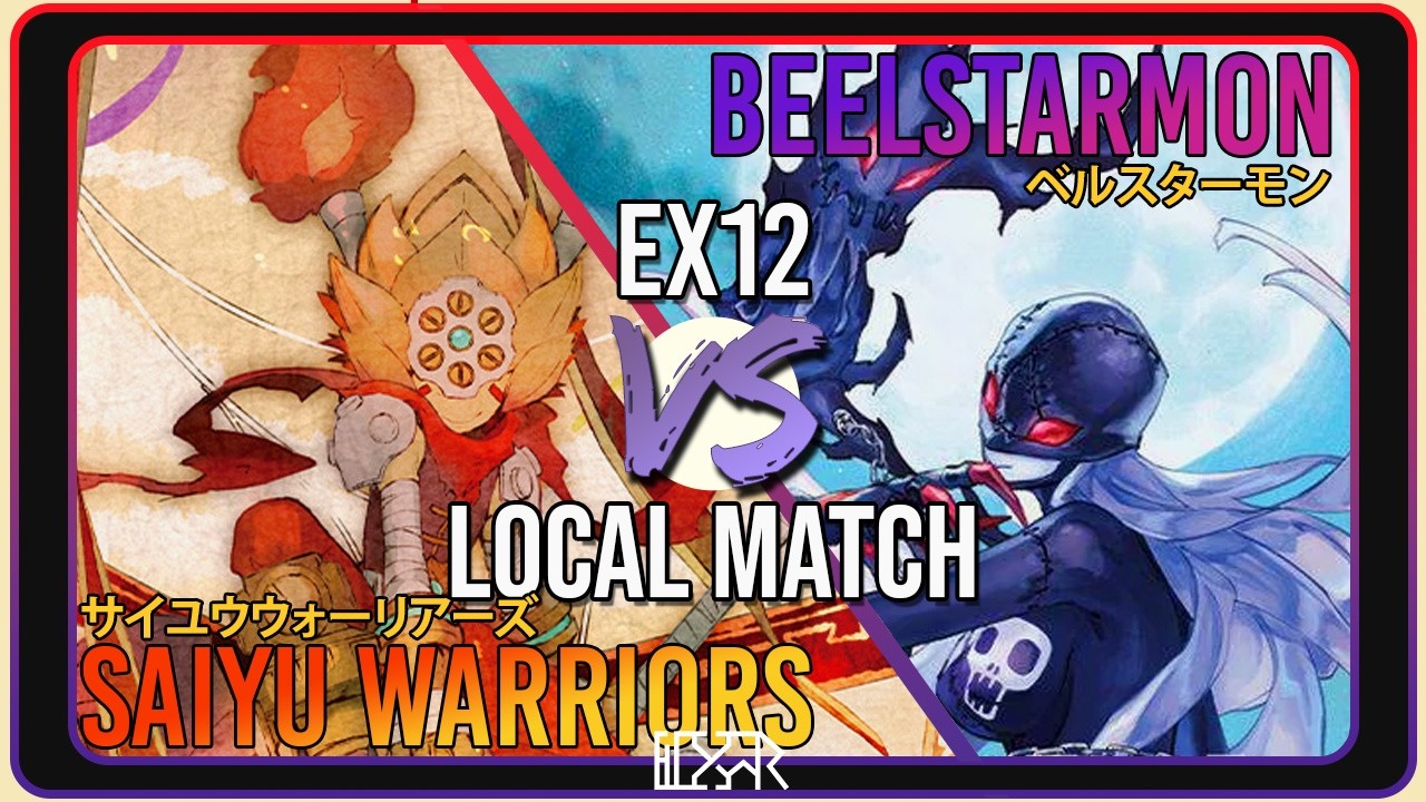 Saiyu Warriors vs Beelstarmon [Digimon TCG EX12 Locals Match] Match Commentary