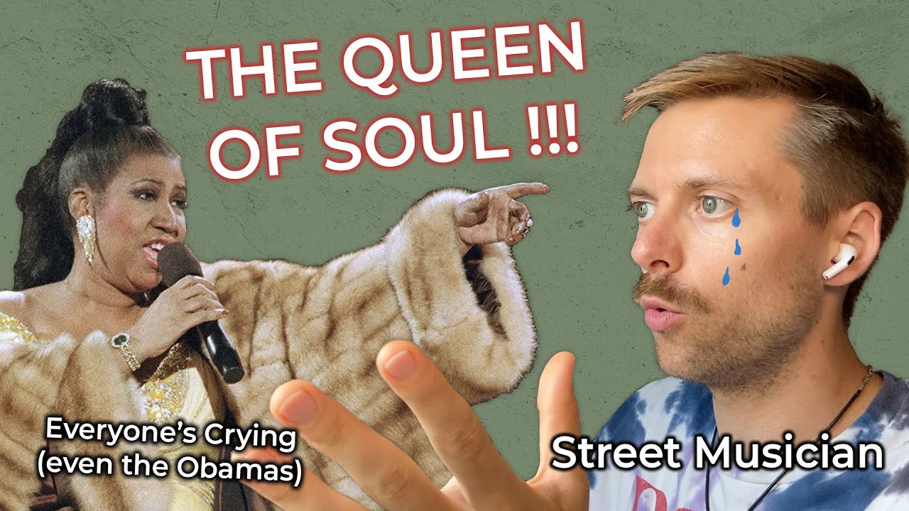 Street Musician Reacts to ARETHA FRANKLIN (EMOTIONAL!!)