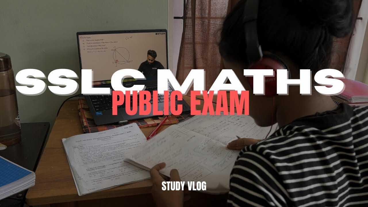 SSLC MATHS study vlog ⚡️|Tips to score well 🧮
