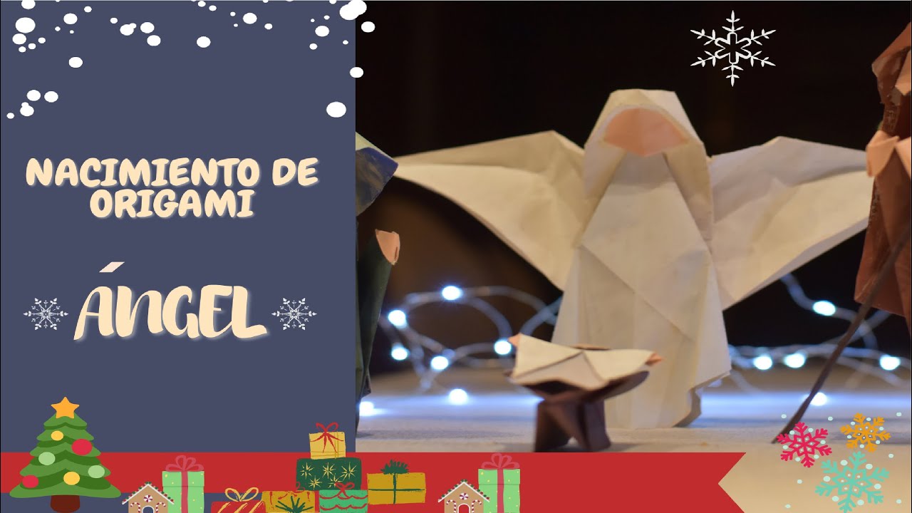 Nacimiento Navideño - Origami Christmas Nativity - Ángel