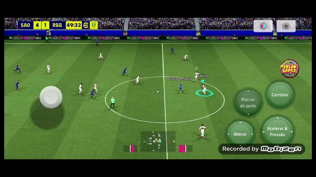 São Paulo vs red Bull bragantino no jogo efootball 2026