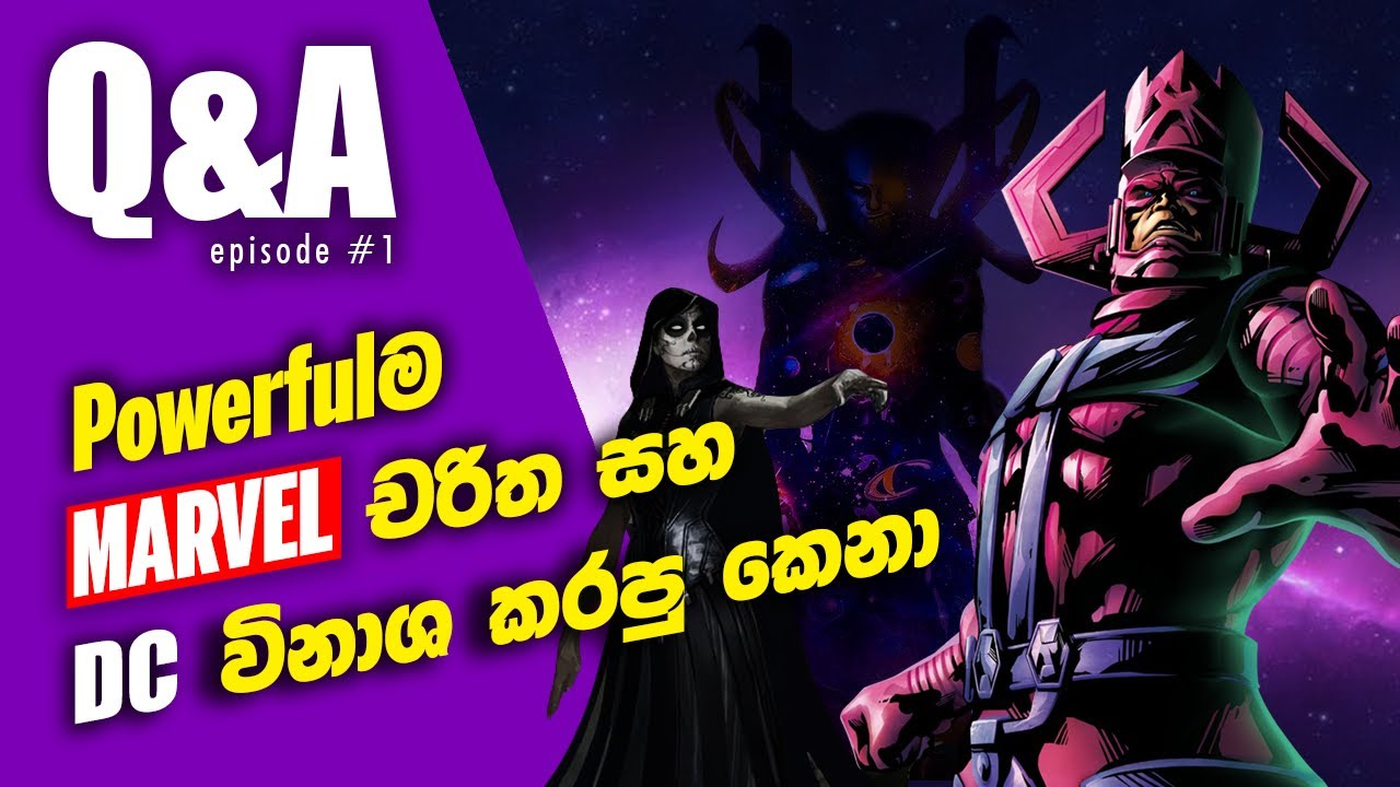 Powerfulම MARVEL Characters, සහ Black Winter | Most powerful marvel characters [Q&A Episode #1]