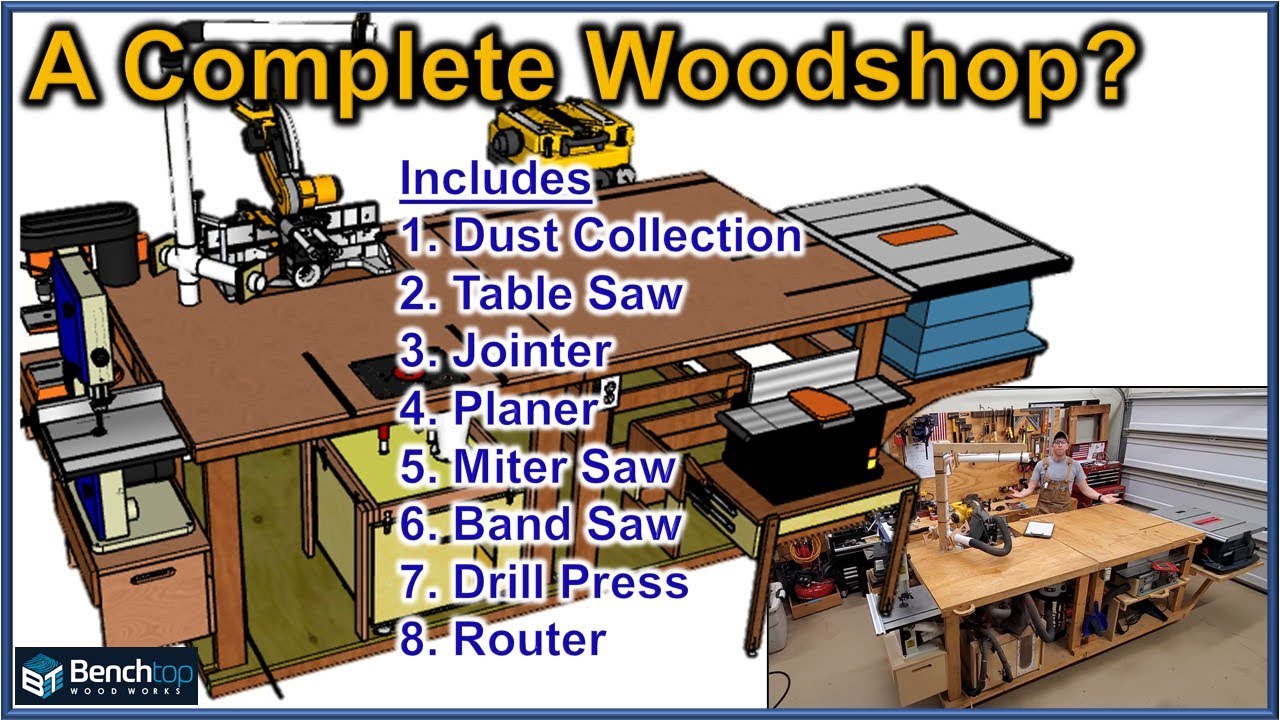 Mobile 4x8 Workbench with Integrated Power and Dust Collection //EP 81