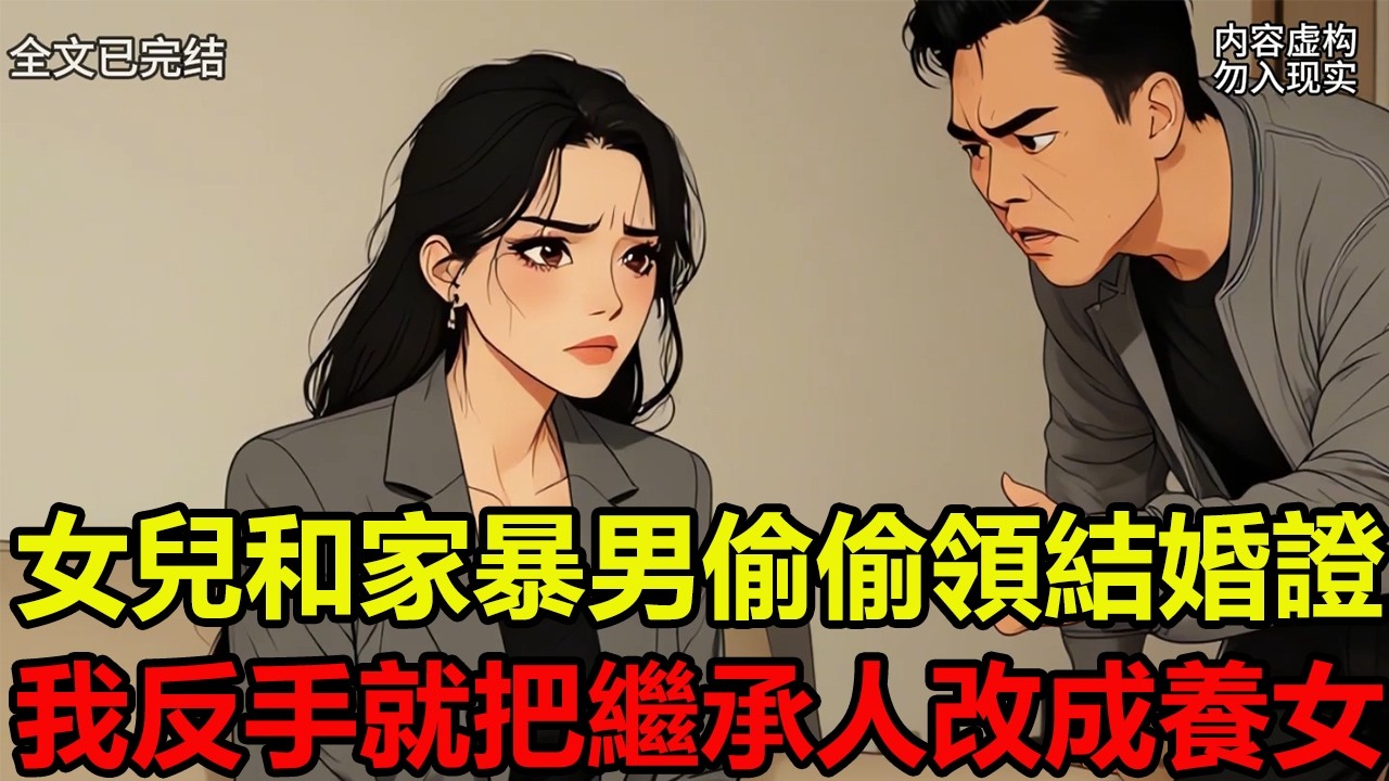 女兒和家暴男偷偷領結婚證書，我反手就把繼承人改成養女/爽文23分鐘已完結 #有聲漫畫#一口氣看完系列#完結文#婆媳關係#爽文