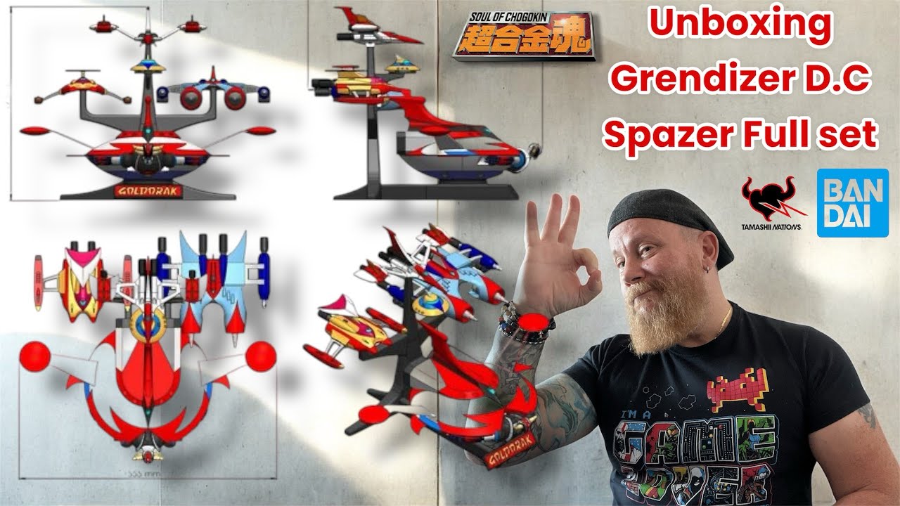 UNBOXING GRENDIZER Spazer Full Set D.C GX-76 X3 Bandai/Tamashii Nations (FR) 🌟🌟🌟