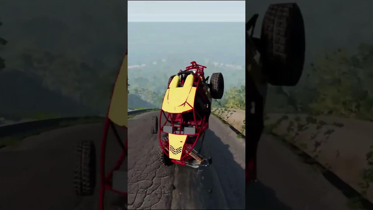 Off-road car almost indestructible till the end! 😭 #CrashSimulator #CarCrashes #EpicCrashes