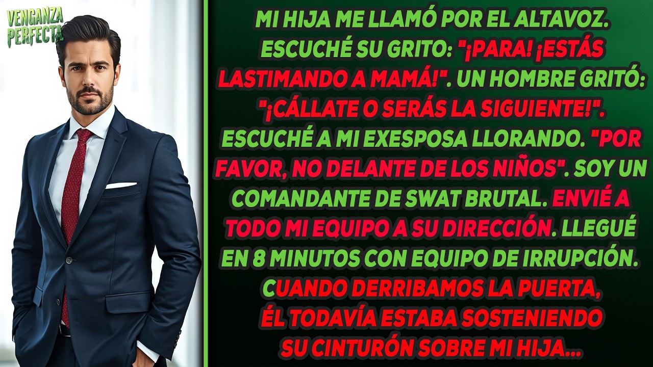 La alerta SOS de mi hija captó a su padrastro golpeando a mi ex — Comando un equipo SWAT