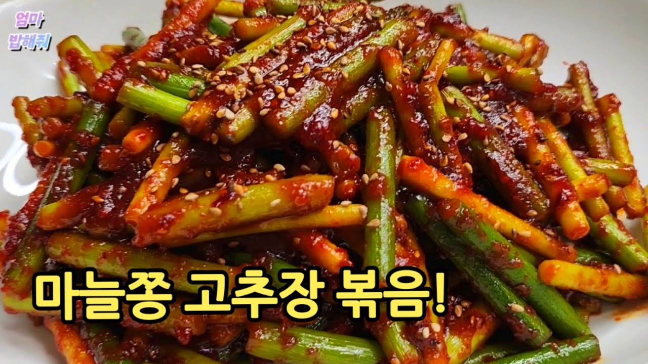 쫄깃,쫄깃~ 윤기 촤르르~ 고기보다 맛있는 [마늘쫑 고추장 뽀끔!!] 이 방법이 최고!!