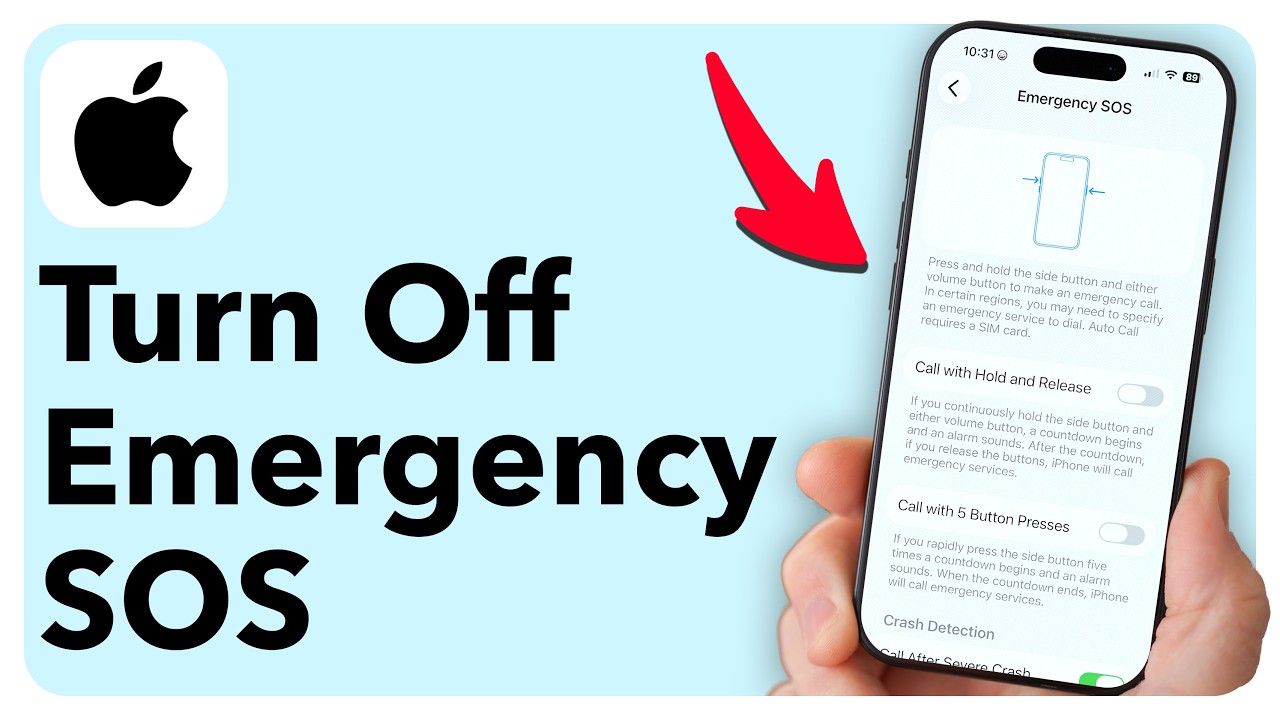 Как отключить экстренный вызов SOS на iPhone