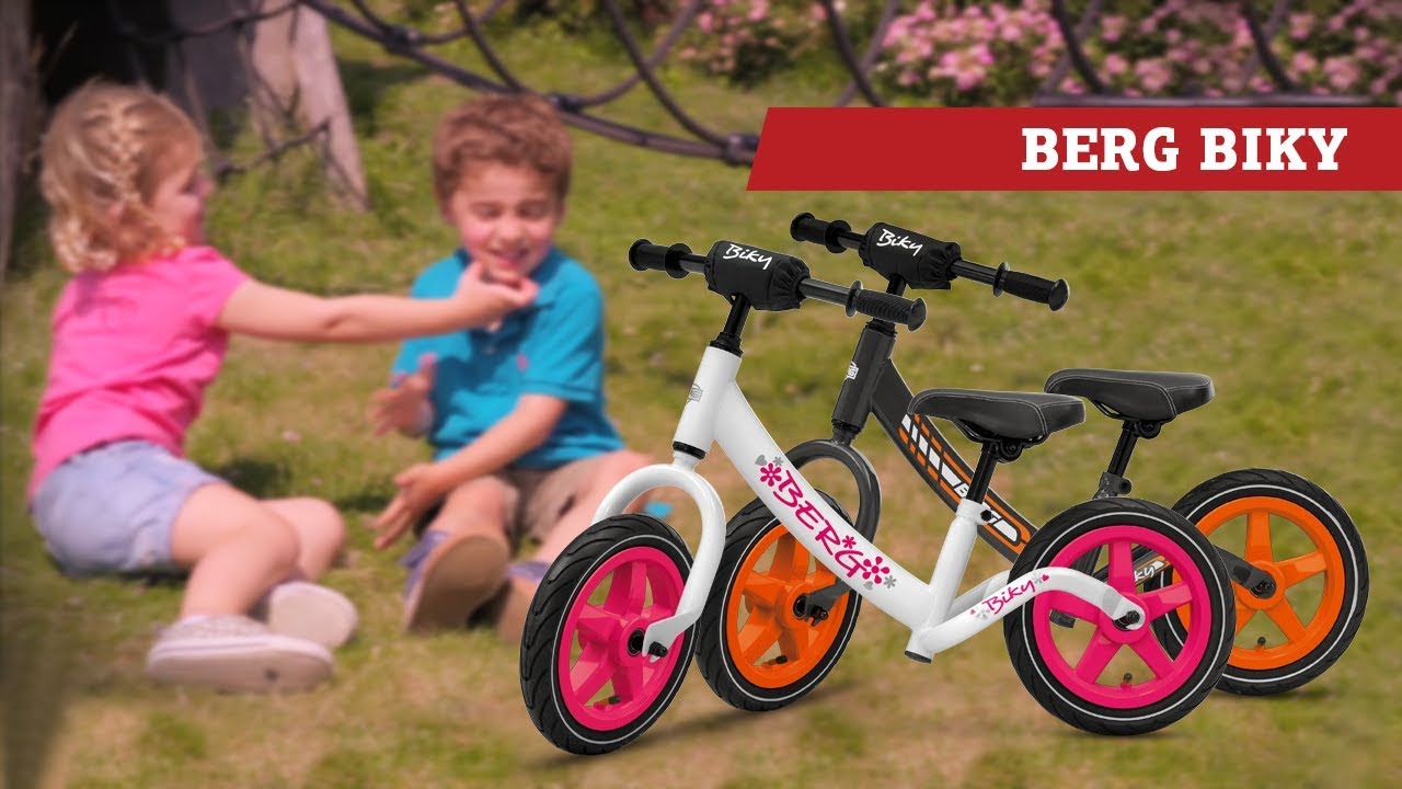 BERG Biky White & BERG Biky Grey walkbike