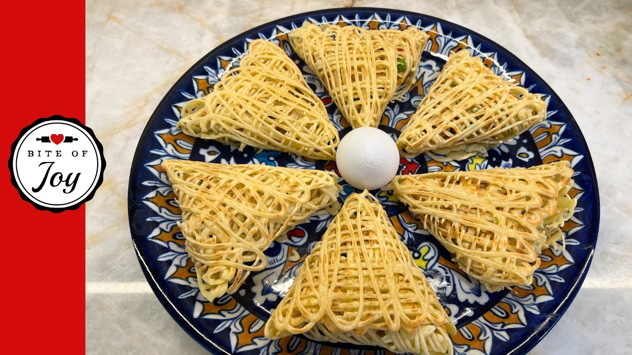 Instant Jali Samosa - Healthy Non fried Chicken Samosa