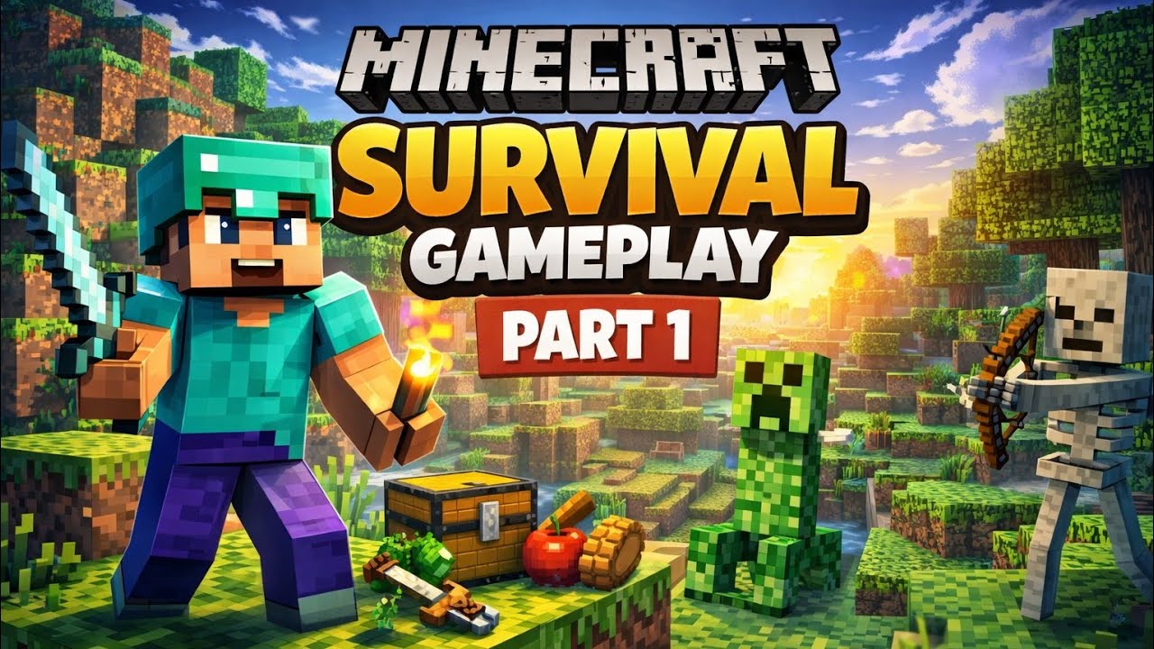 Minecraft Survival Gameplay part 1