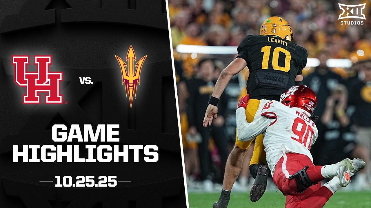 Houston vs. #24 Arizona State Game Highlights | 2025 Big 12 Football