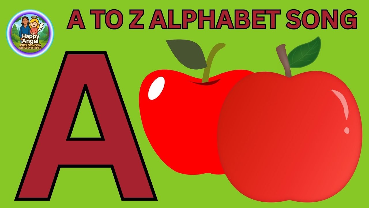 Phonics Song with TWO Words - A For Apple - ABC Alphabet Songs with Sounds for Children