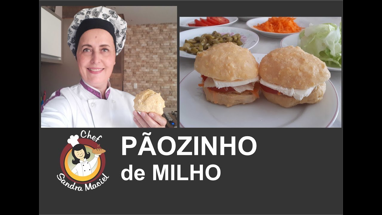 PÃOZINHO DE MILHO SEM GLÚTEN (sem leite, sem fermento, sem goma xantana)!