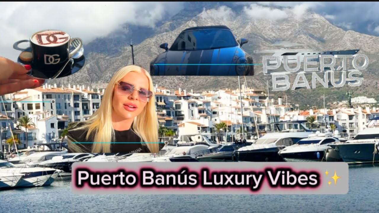 Puerto Banús Marbella Vlog 🌴 | Luxury Harbour Walk & Dolce & Gabbana Rooftop Bar | ANDRA KIIRKIVI