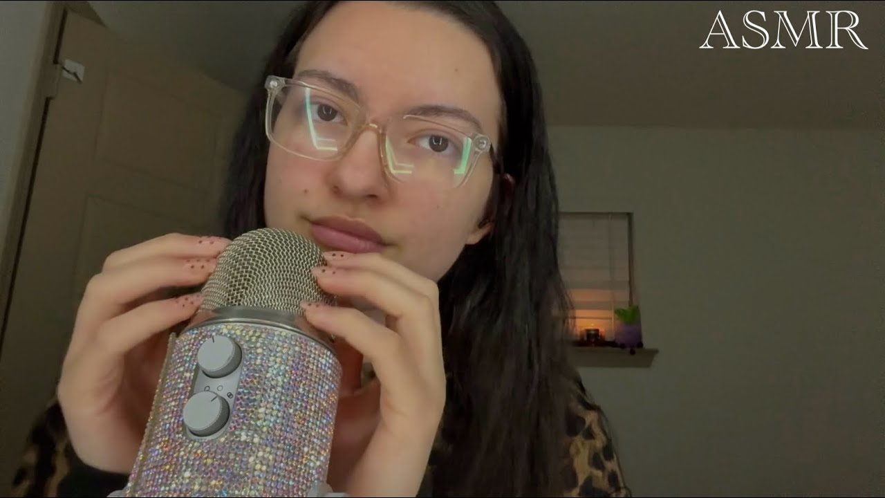 ASMR mouth sounds and rambling (minimal mic scratching) 
