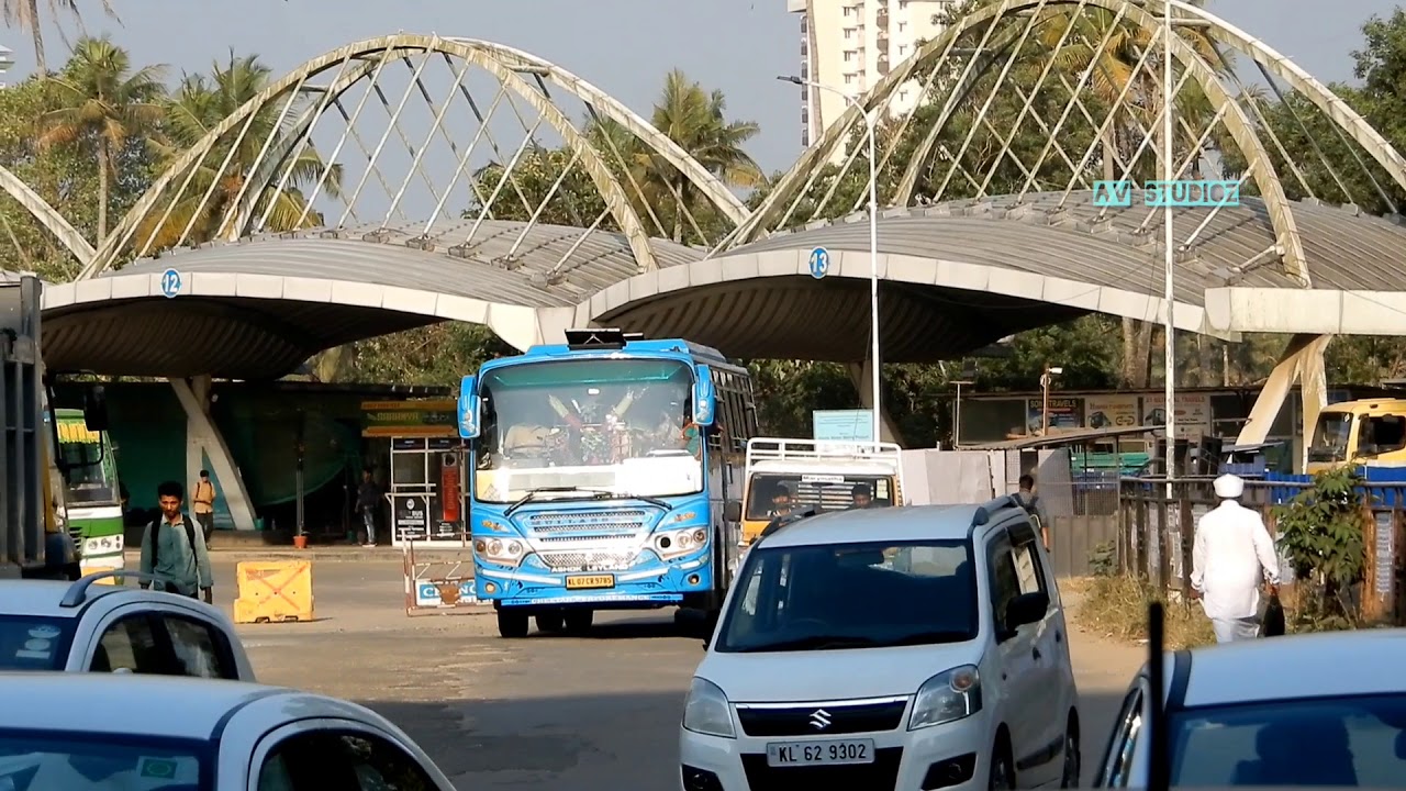 Ernakulam City Service Buses Departure From Vyttila Mobility Hub