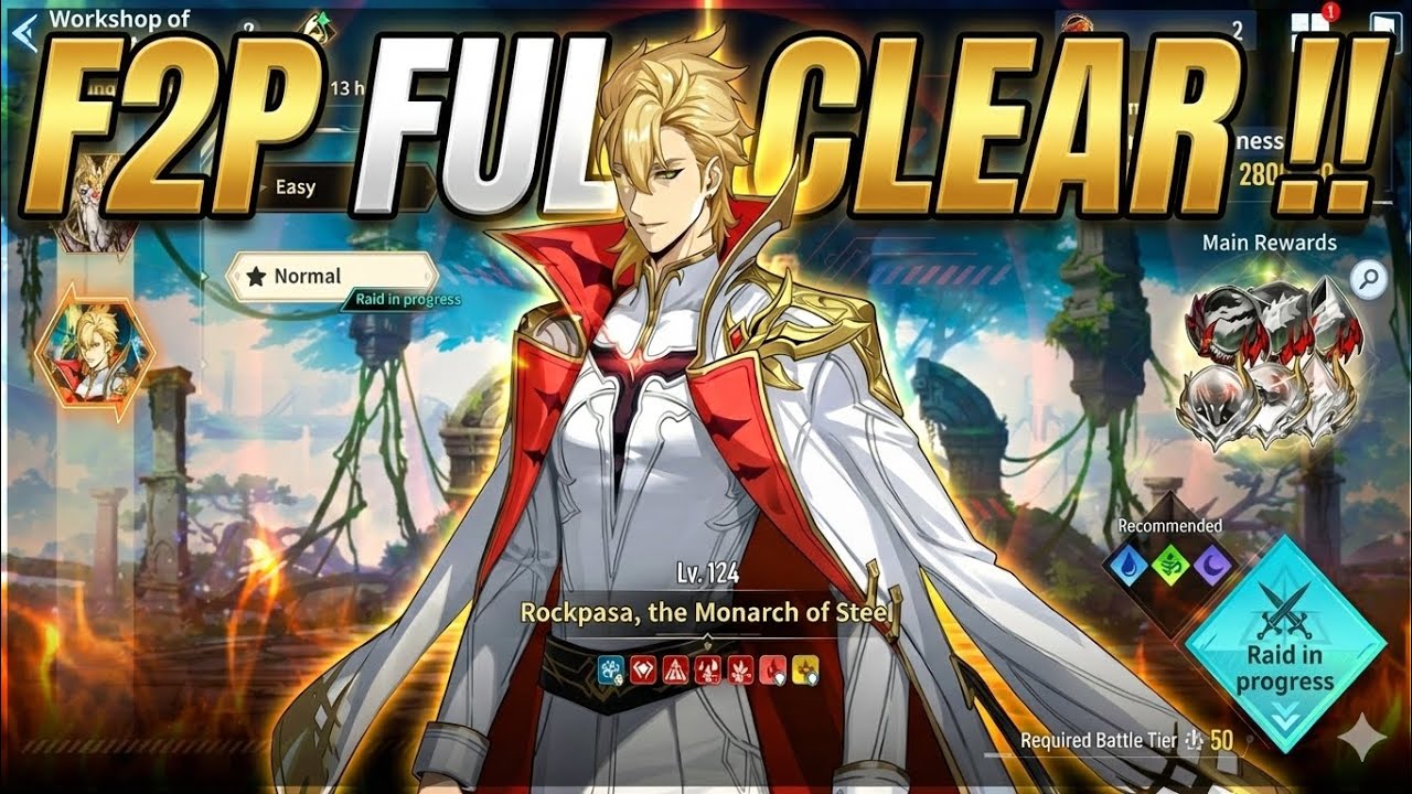F2P CLEARED NEW WORKSHOP OF BRILLIANT LIGHT ROCKPASA WITH A1 UNIT COMBO - [ Solo Leveling Arise ]