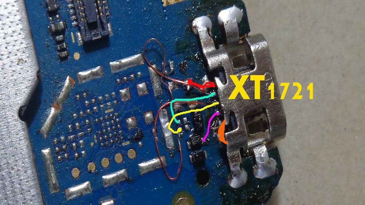 Moto C Plus charging connector way | jumper solution.