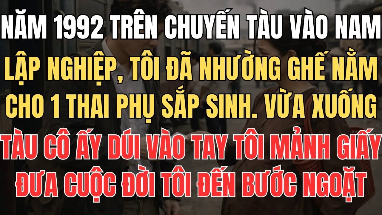 Tr&ecirc;n Chuyến T&agrave;u V&agrave;o Nam Lập Nghiệp Năm 1992 T&ocirc;i Đ&atilde; Nhường Ghế Cho 1 Thai Phụ Đến Khi Xuống T&agrave;u